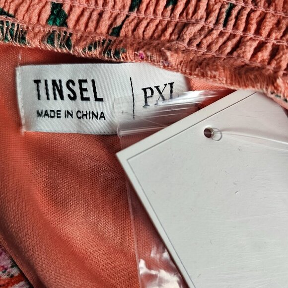 TINSEL Smocked Mock-Neck Blouson Floral Maxi Dress - Picture 3 of 12